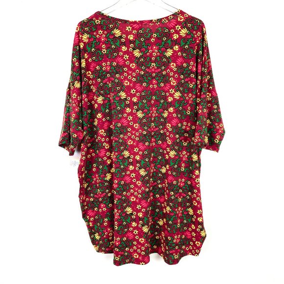 NWT LuLaRoe Printed Irma Tunic T-Shirt 2XL - Picture 5 of 9